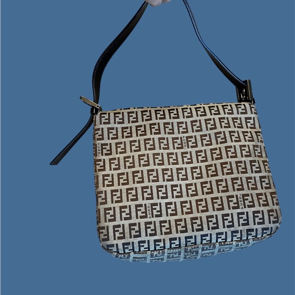 Zucchino canvas double flap Fendi purse - Picture 8 of 11